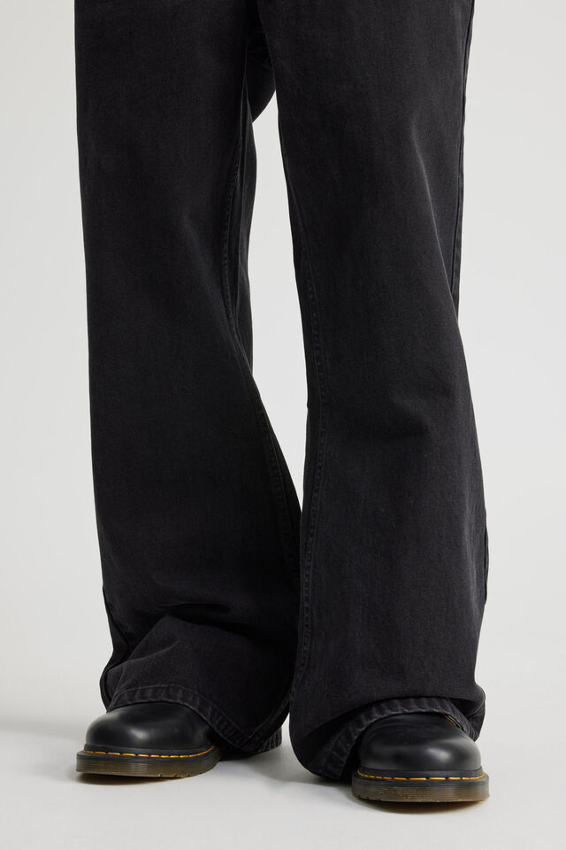 Notion Baggy Bootleg Jean, VINTAGE BLACK