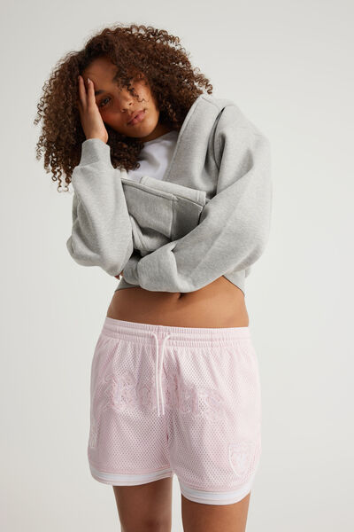 Lcn Nfl Field Short, LCN NFL PINK/WHITE/RADIERS LACE