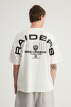 Box Fit Nfl Tshirt, LCN NFL CLOUD/RAIDERS CURVE SUPERSCRIPT - example image 3