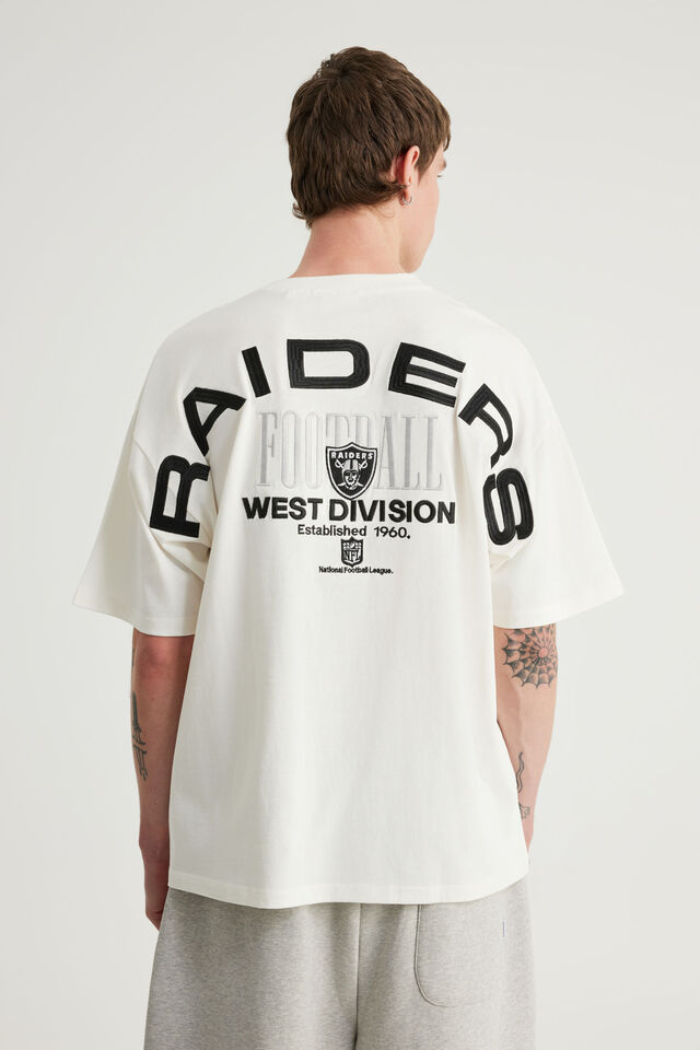 Box Fit Nfl Tshirt, LCN NFL CLOUD/RAIDERS CURVE SUPERSCRIPT