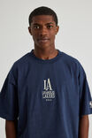 Heavy Weight Box Fit Nba Tshirt, LCN NBA STORM NAVY/LA LAKERS COLLEGIATE - alternate image 4
