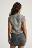Short Sleeve Fitted Shirt, HARBOR CHECK - alternate image 3
