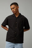 Textured Street Shirt, BLACK - alternate image 1