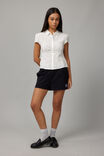 Cotton Pull On Short, BLACK /  NEW YORK - alternate image 1