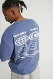 Open Gallery Box Fit Tshirt, OG BLUE FIN/TIME FOR NOW - example image 3