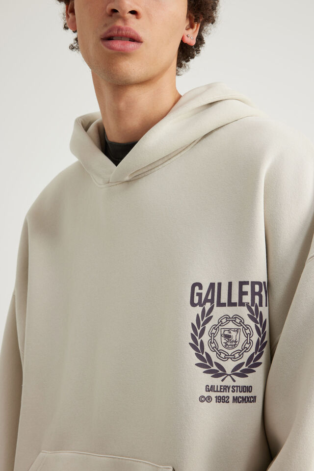 Open Gallery Hoodie, OG WASHED PEBBLE / GALLERY STUDIO