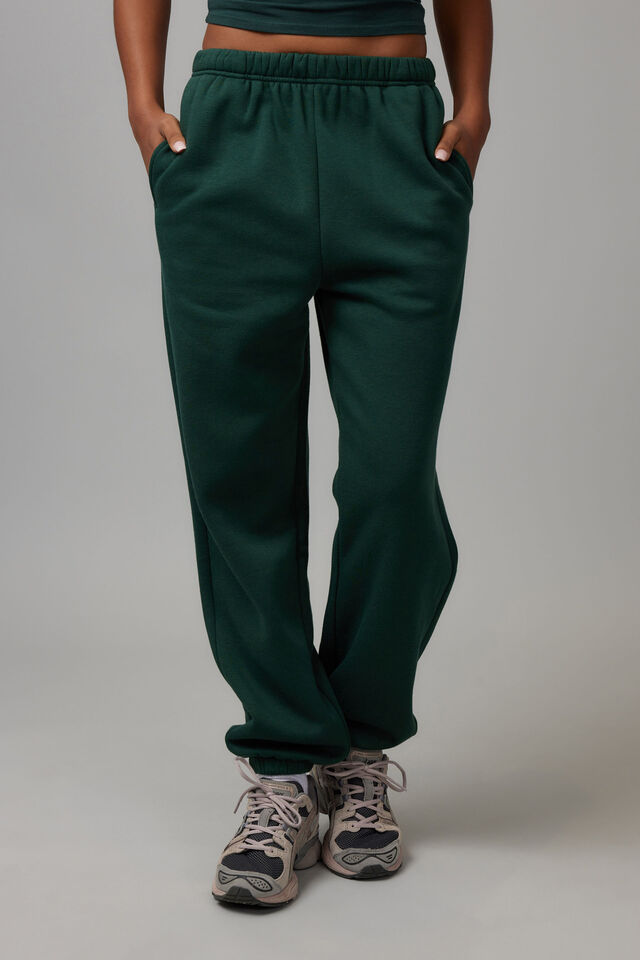 Super Slouchy Trackpant, PINE GREEN