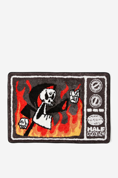 Cartoon Network X Half Half Rug, CARTOON NETWORK BLK OJ RED GRIMM