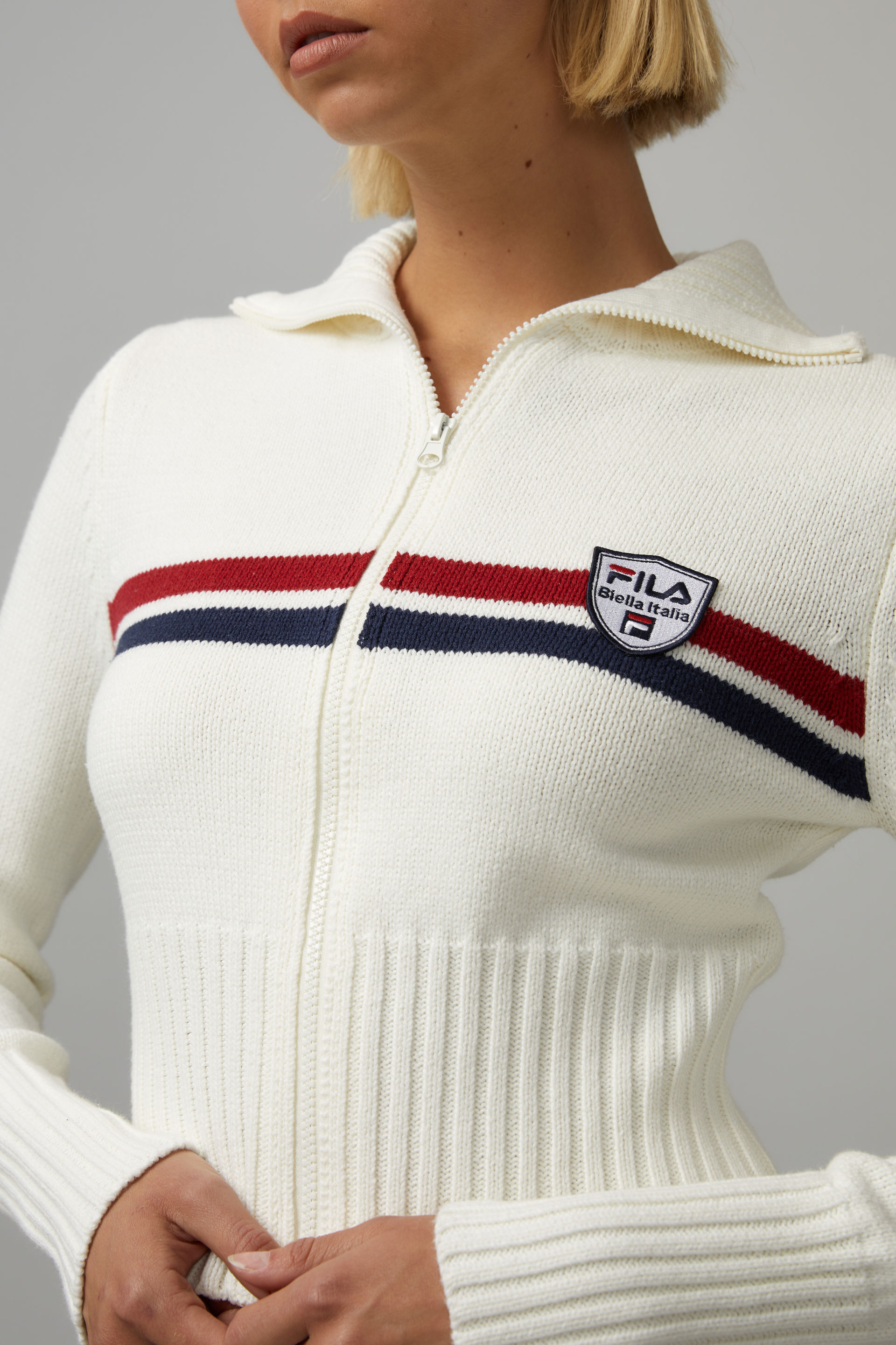 Fila Lcn Zip Thru Knit Jumper