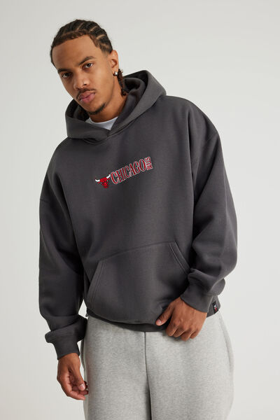 Nba Hoodie, LCN NBA SLATE/BULLS EMBROIDERY