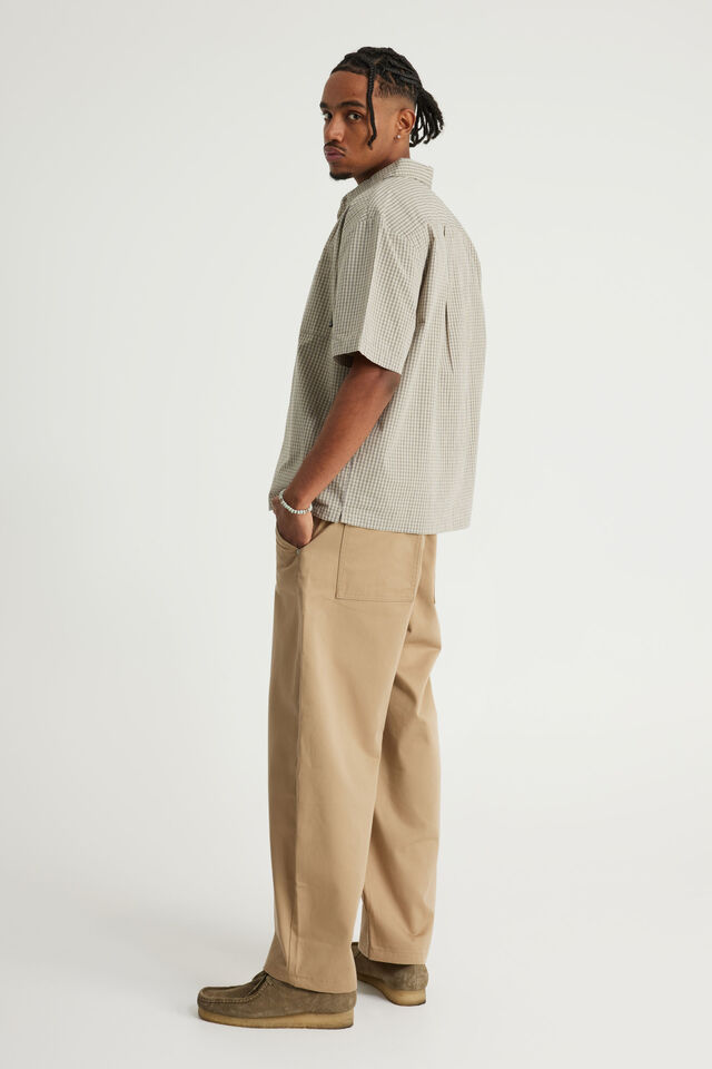 Authentics Semi-Barrel Pant, TAN TWILL