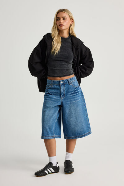 Mega Baggy Jort, BRIGHT BLUE