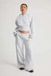 Classic Wide Leg Trackpant, SILVER MARLE - alternate image 2