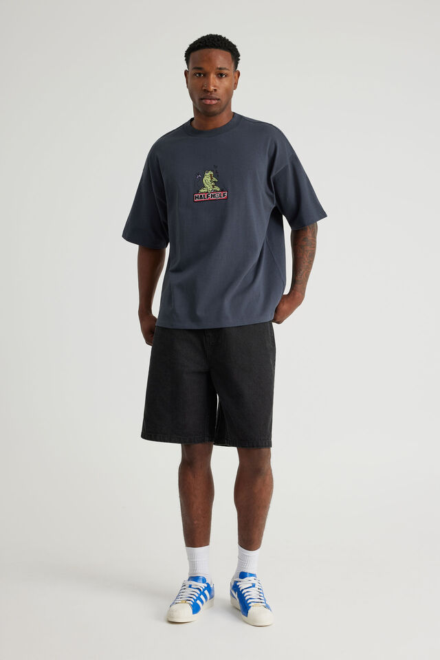 Half Half Heavyweight Box Fit Graphic Tshirt, HH SEAL/FROGMAN