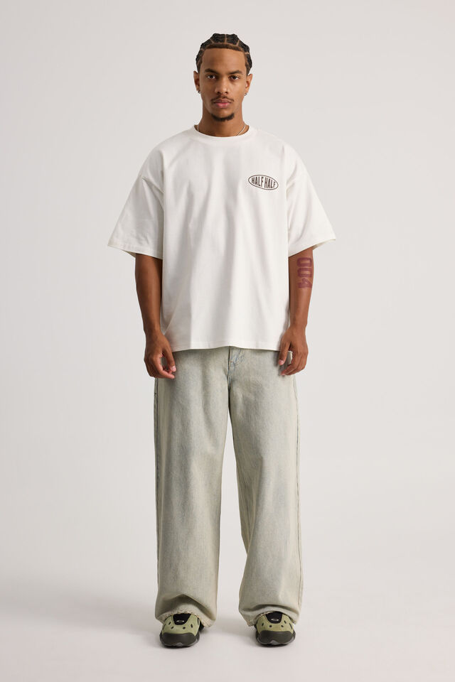 Half Half El Grande Baggy Jean, DESERT BLEACH