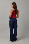 Mid Rise Carpenter Jean, NAVY PIN STRIPE - alternate image 3