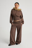 Notion Corset Zip Through Hoodie, NTN MUD/FAUX FUR - alternate image 2