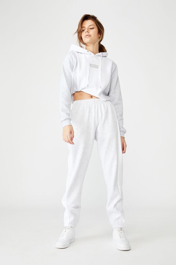 Graphic Trackpant, SILVER MARLE/BROOKLYN