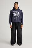 Music Merch Hoodie, LCN BRA ARCTIC NAVY/TUPAC LOFI - alternate image 2
