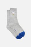License Retro Sport Socks, LCN GREY  MARLE MICKEY - alternate image 1