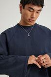 Open Gallery Raglan Long Sleeve Tshirt, OG WASHED NAVY BLAZER - alternate image 4