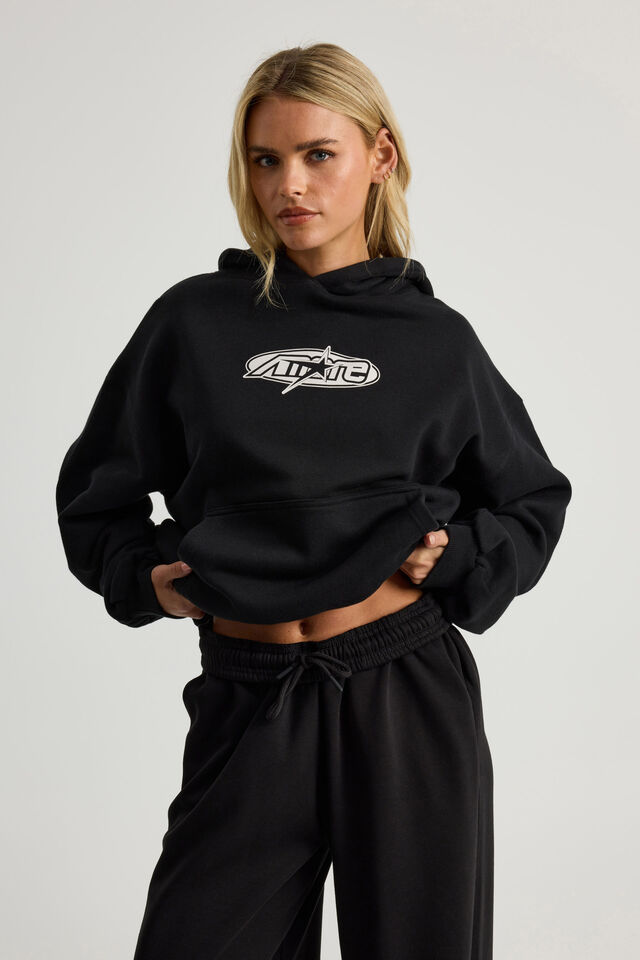 Chloe Hoodie, BLACK/AMORE STUDIO