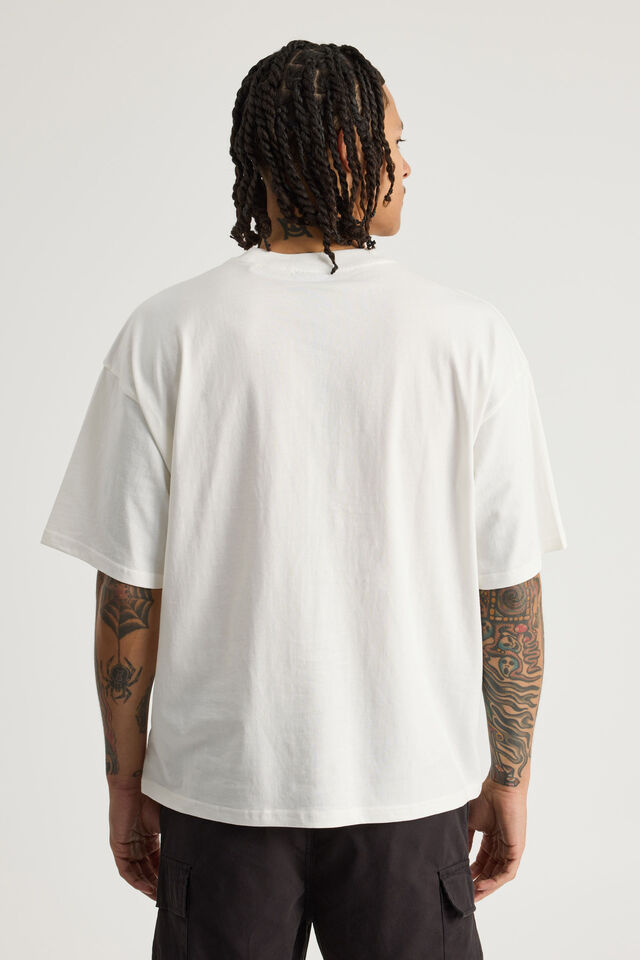 Half Half Box Fit Graphic T Shirt, HH CLOUD/FRAGMENT BRICKS