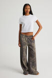 Classic Wide Leg Trackpant, NTN WASHED ABSTRACT DYE CAMO/RAW - alternate image 2