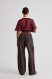 High Rise Baggy Jean, BITTER CHOC - alternate image 3