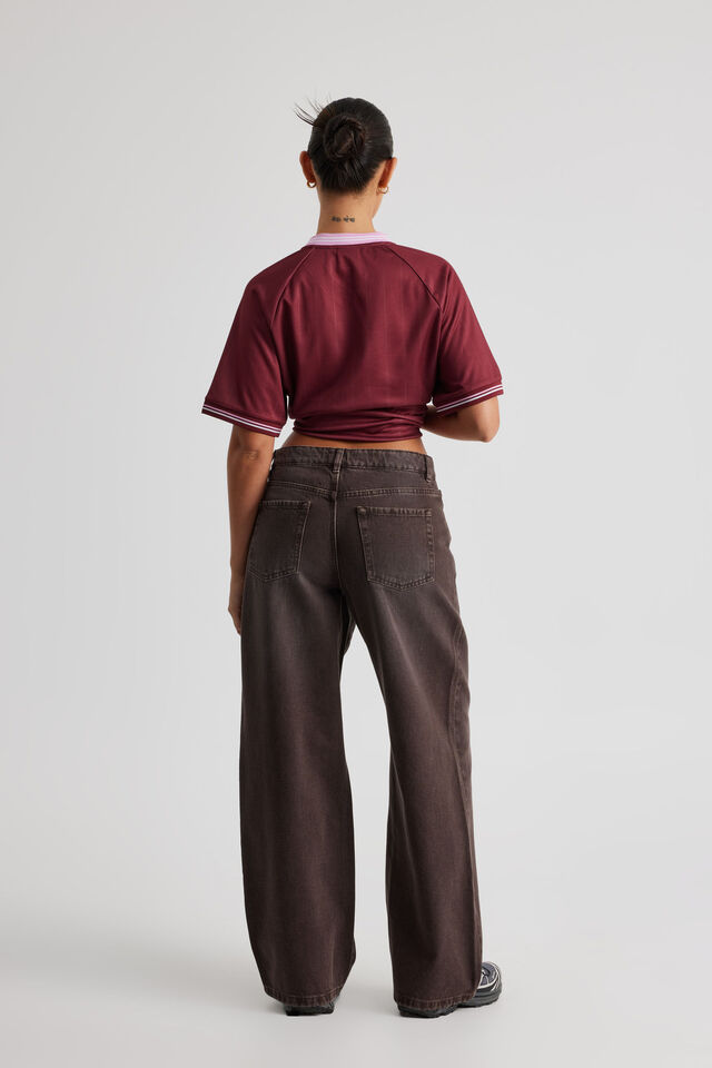 High Rise Baggy Jean, BITTER CHOC