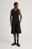 Authentics Rib Tank Top, BLACK - alternate image 2