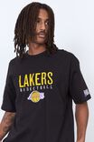 NBA LA Lakers Oversized T Shirt, LCN NBA BLACK/LAKERS BASKETBALL