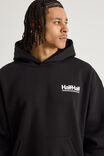 Half Half Hoodie, HH BLACK/HARD WEAR - alternate image 4