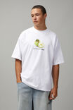 Heavy Weight Box Fit Graphic Tshirt, WHITE/APPLES - alternate image 1
