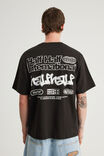 Half Half Heavyweight Core Fit Tshirt, HH BLACK/INTERNATIONAL - example image 3