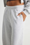 Classic Wide Leg Trackpant, SILVER MARLE - alternate image 4