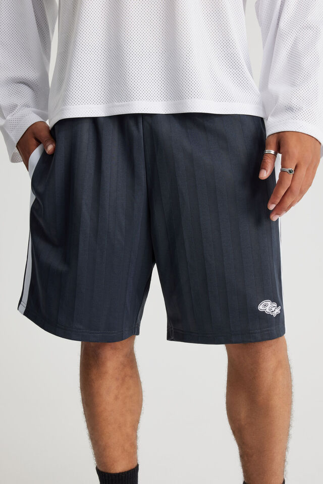 Open Gallery Soccer Short, NAVY JACQUARD PATTERN
