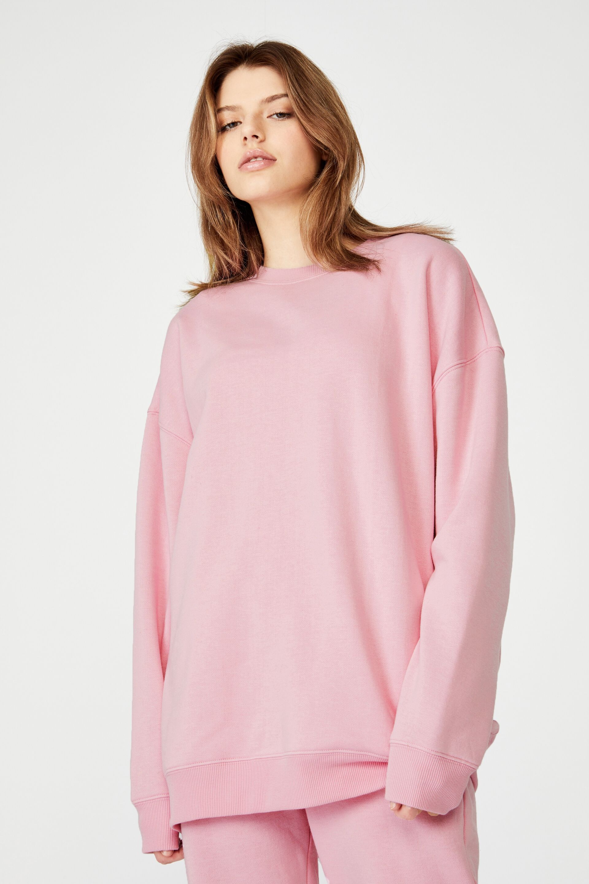 factorie oversized crew neck sweater