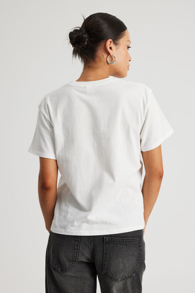 Music Merch Regular Tee, LCN BRA CLOUD/BILLIE EILISH STRIPE