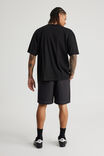 Half Half Pull On Short, BLACK - alternate image 3