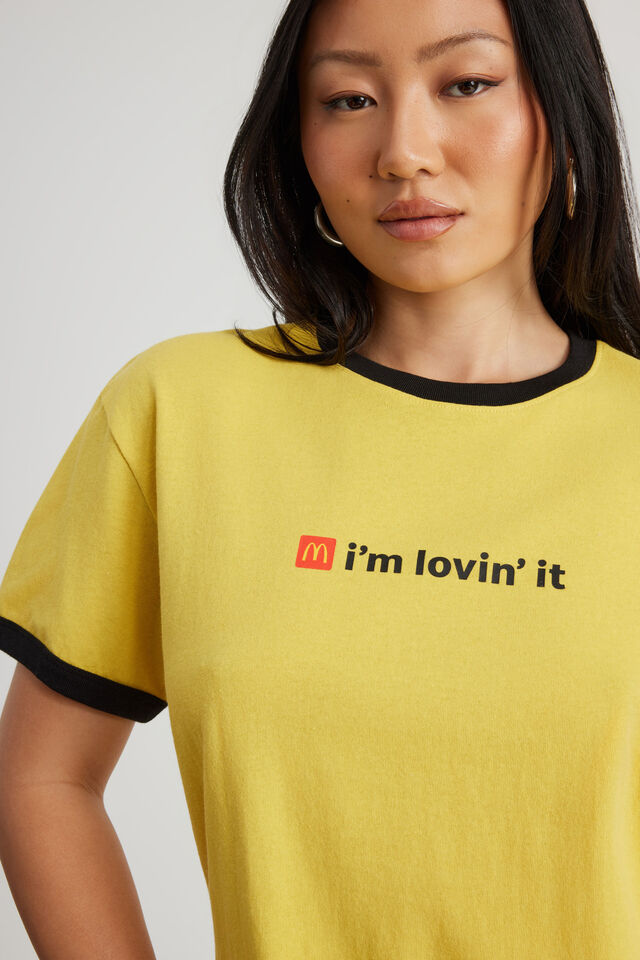 Mcdonalds Regular Tee, LCN MCD YELLOW/QUALITY YOU CAN TASTE