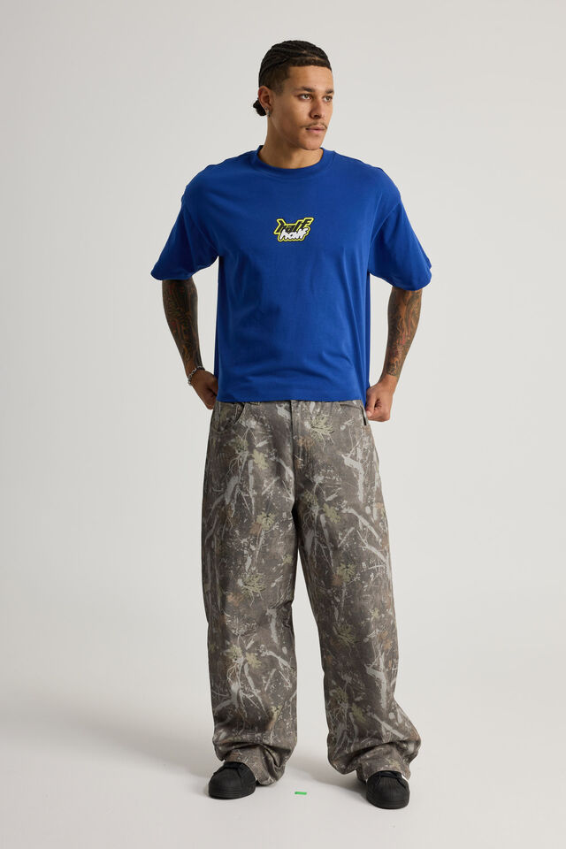 Half Half El Grande Baggy Jean, WASHED HUNTER CAMO
