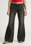 Luca Low Rise Bootleg Jean, LILLITH BLACK/ANGEL WINGS - example image 4
