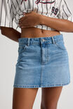 The Everyday Denim Skirt, TEXAS BLUE - alternate image 4
