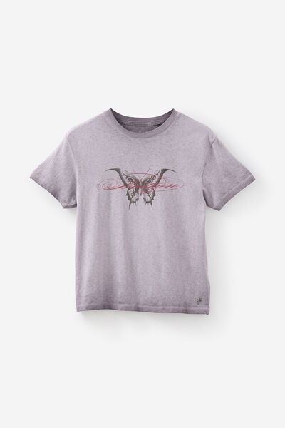 Notion X Smolbrat Regular Tshirt, WASHED LILITH/SMOLBRAT BUTTERFLY