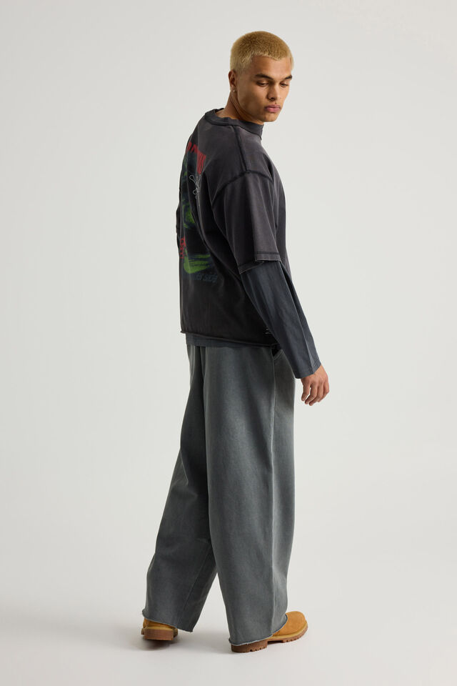 Notion Ultra Baggy Trackpant, NTN WASHED ASPHALT