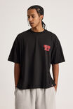 Box Fit Nba T Shirt, LCN NBA BULLS BLACK/WINDY CITY - alternate image 2