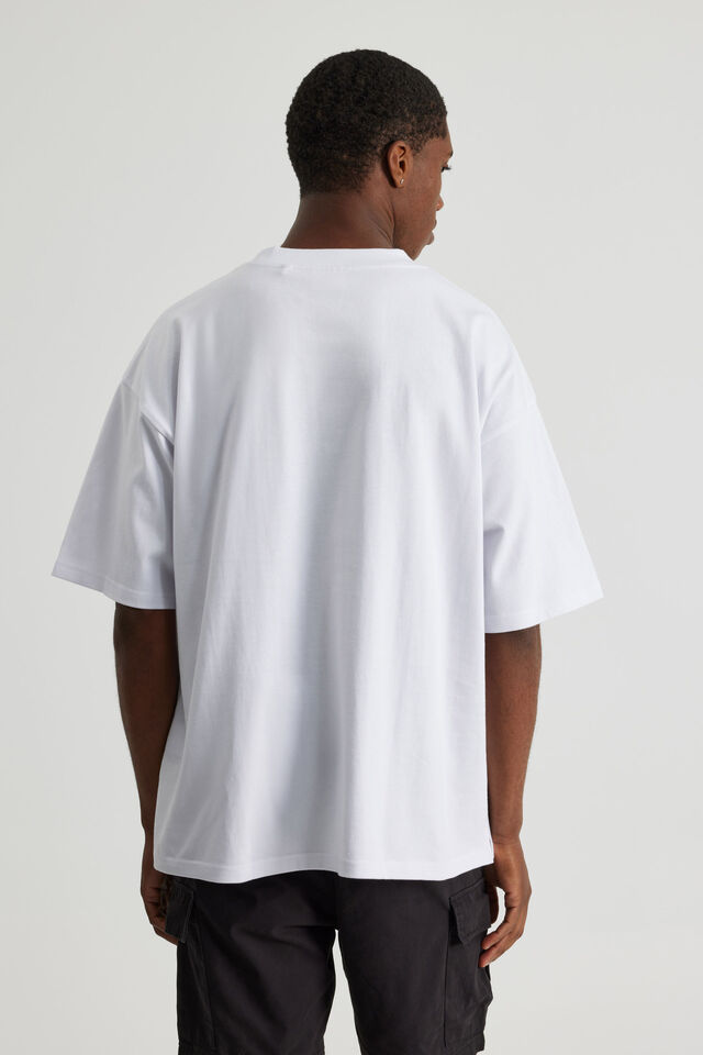 Heavyweight Box Fit Nfl Tshirt, LCN NFL WHITE/ RAIDERS Y2K