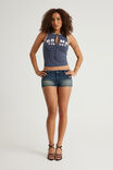 Tumblr Low Rise Booty Short, NIGHT SHIFT BLUE STAR - example image 2