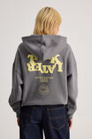 Harley Slouchy Hoodie, STORMY/TLK LTR - alternate image 3